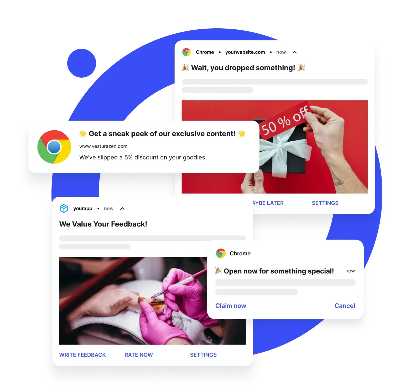 Keep customers engaged even when they’ve browsed off