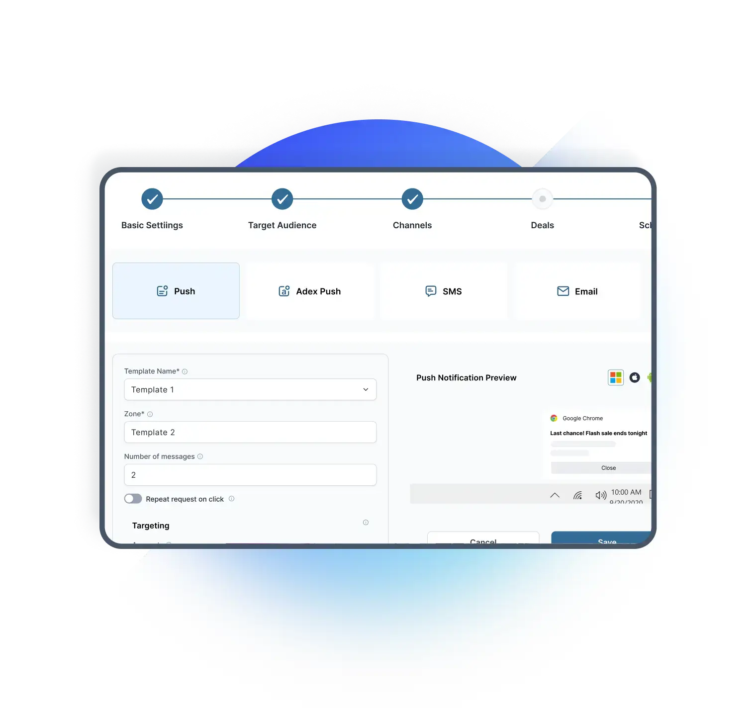 Mix Push, SMS & Email into one strategy